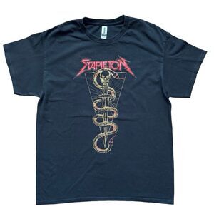 Chris Stapleton 2024 Tour Local Crew T-Shirt Black Size L Official Staff